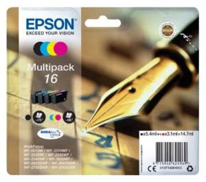 Inktcartridge Epson 16 T1626 zwart + 3 kleuren-1
