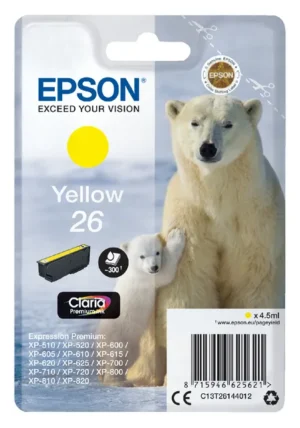 Inktcartridge Epson 26 T2614 geel-1