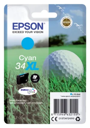 Inktcartridge Epson 34XL T3472 blauw-1
