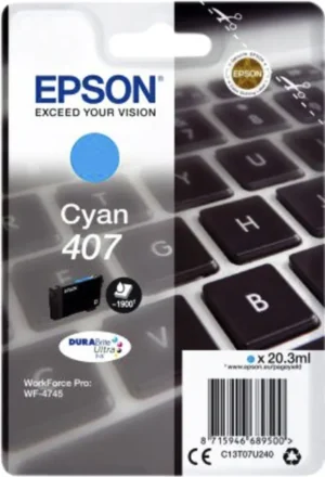 Inktcartridge Epson 407 T07U240 blauw-1