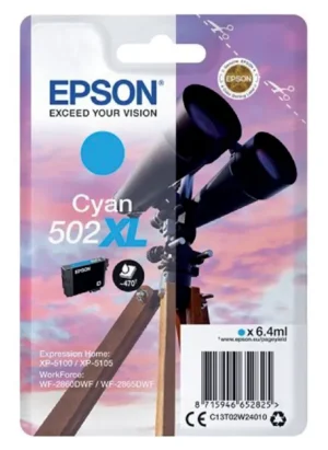 Inktcartridge Epson 502XL T02W2 blauw-1