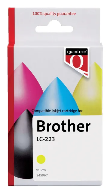 Inktcartridge Quantore alternatief tbv Brother LC-223 geel-1