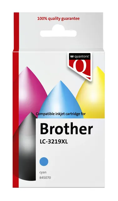 Inktcartridge Quantore alternatief tbv Brother LC-3219XL blauw-1