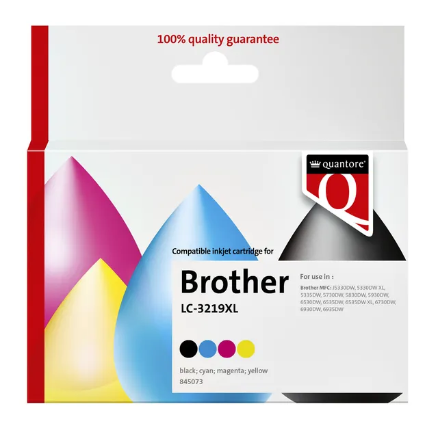 Inktcartridge Quantore alternatief tbv Brother LC-3219XL zwart + 3 kleuren-1