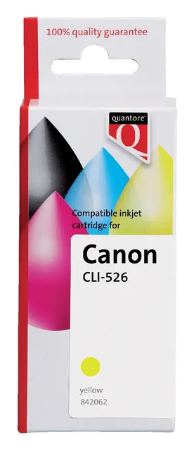 Inktcartridge Quantore alternatief tbv Canon CLI-526 geel-1