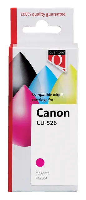 Inktcartridge Quantore alternatief tbv Canon CLI-526 rood-1