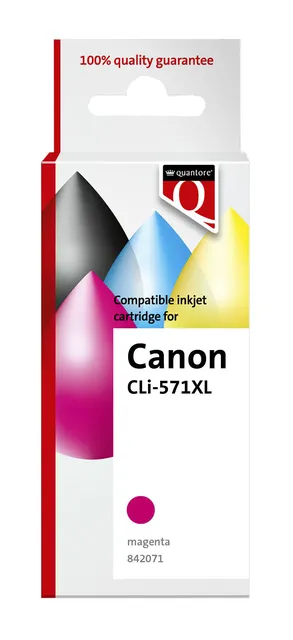 Inktcartridge Quantore alternatief tbv Canon CLI-571XL rood-1