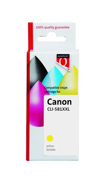 Inktcartridge Quantore alternatief tbv Canon CLI-581XXL geel-1