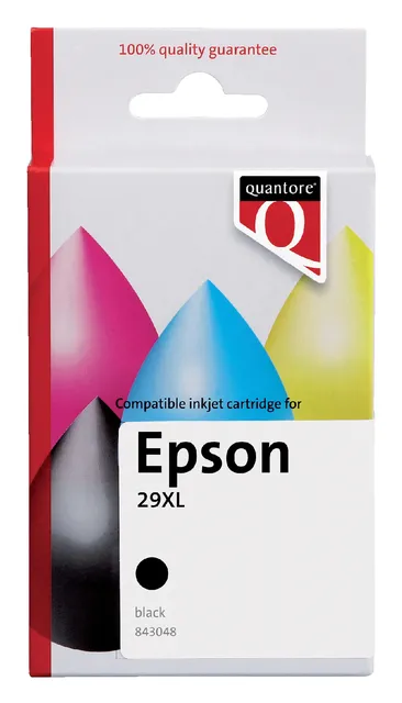 Inktcartridge Quantore alternatief tbv Epson 29XL T299140 zwart-1