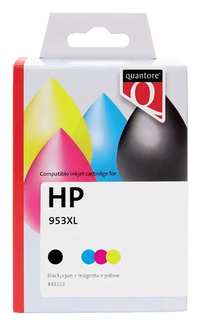 Inktcartridge Quantore alternatief tbv HP 3HZ52AE 953XL zwart 3 kleuren HC-1
