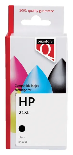 Inktcartridge Quantore alternatief tbv HP C9351A 21XL zwart-1