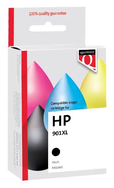 Inktcartridge Quantore alternatief tbv HP CC654A 901XL zwart-1