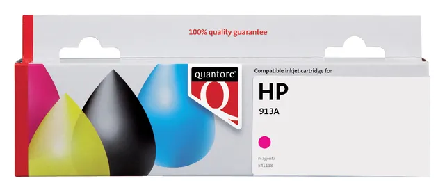 Inktcartridge Quantore alternatief tbv HP F6T78AE 913A rood-1