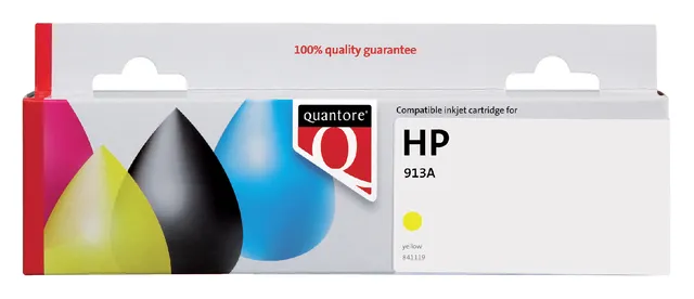 Inktcartridge Quantore alternatief tbv HP F6T79AE 913A geel-1