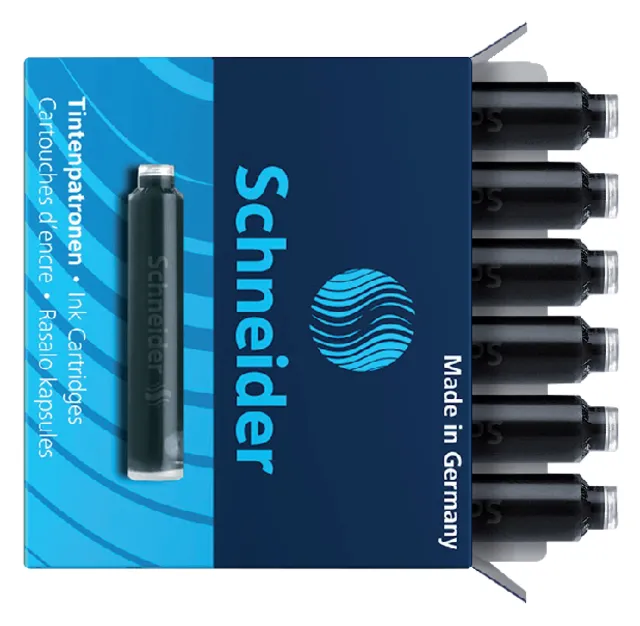 Inktpatroon Schneider din zwart doos à 6 stuks-1