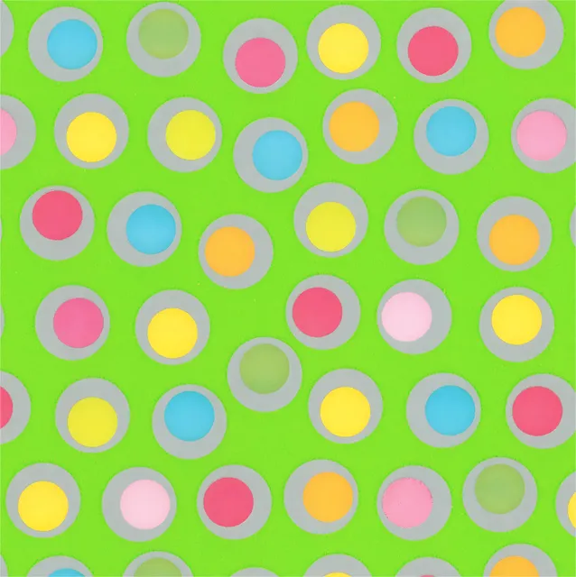 Inpakpapier Special Wrap 200mx70cm spring rounds assorti-1