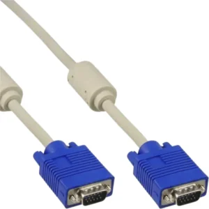 Kabel Inline S VGA 15HD M-M 2 meter beige en blauw-1