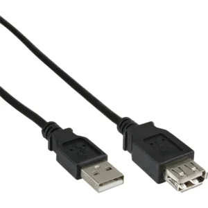 Kabel inLine verlengkabel USB-A 2.0 M/V 1