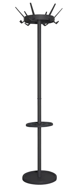 Kapstok Vepa Bins Crown 18 haken staand zwart-1