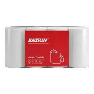 Keukenrol Katrin 2-laags wit 4 rollen 87075-1