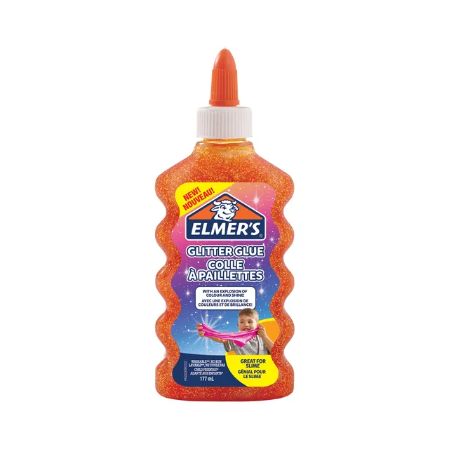 Kinderlijm Elmer's glitter oranje-1