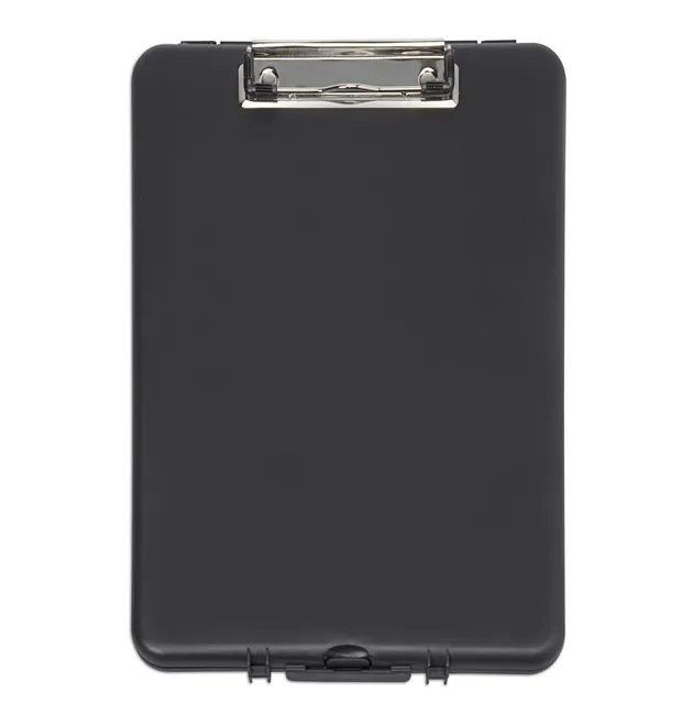 Klembordkoffer MAUL slim A4 staand met opbergvak topopening PP zwart-1