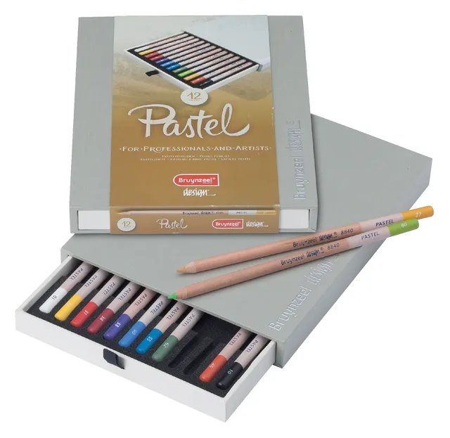Kleurpotloden Bruynzeel 8840 Design pastel 12stuks assort-1