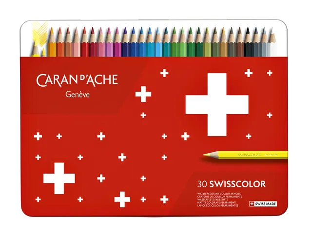 Kleurpotloden Caran d'Ache Swisscolor 30stuks ass-1