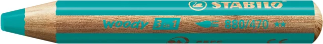 Kleurpotloden STABILO 880 woody 3 in 1 multitalent turquois-1