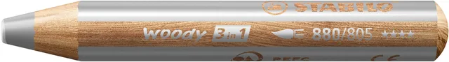 Kleurpotloden STABILO 880 woody 3 in 1 multitalent zilver-1