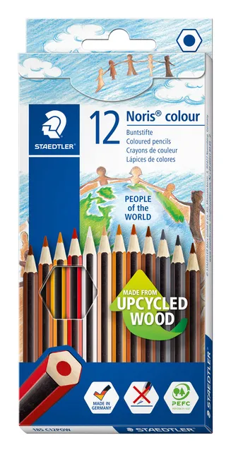 Kleurpotloden Staedtler Noris kleuren People of the World set à 12-1