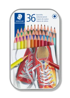 Kleurpotlood Staedtler 175 6kantig assorti blik à 36 kleuren-1
