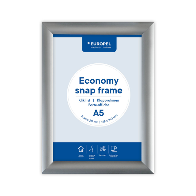 Kliklijst Europel Economy A5 zilver-1