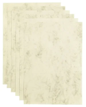 Kopieerpapier Papicolor A4 200gr 6 vel marble ivoor-1
