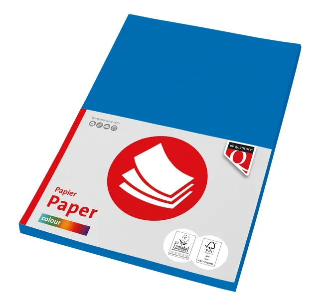 Kopieerpapier Quantore Colour A4 120gr diepblauw 100 vel-1