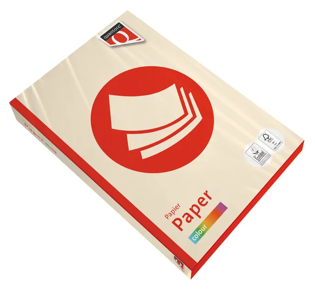 Kopieerpapier Quantore Colour A4 160gr creme 250 vel-1