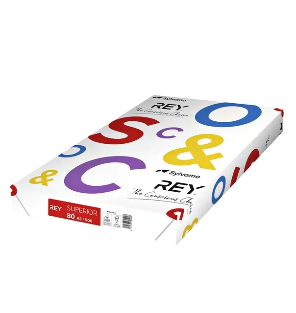 Kopieerpapier Rey Superior A3 80gr wit 500 vel-1