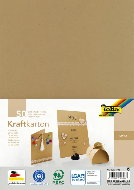 Kraftpapier Folia A4 230gr 50 vel-1