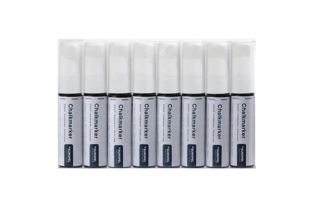 Krijtstift Europel 15mm wit etui 8 stuks-1