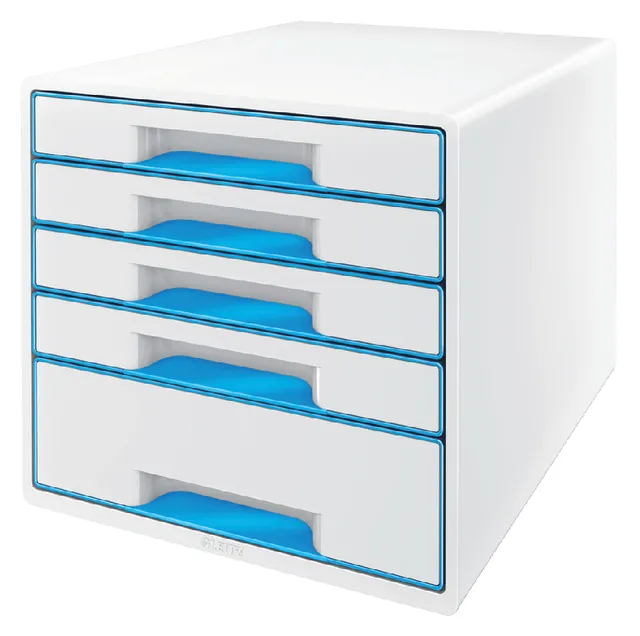 Ladenblok Leitz WOW 5 laden wit/blauw-1