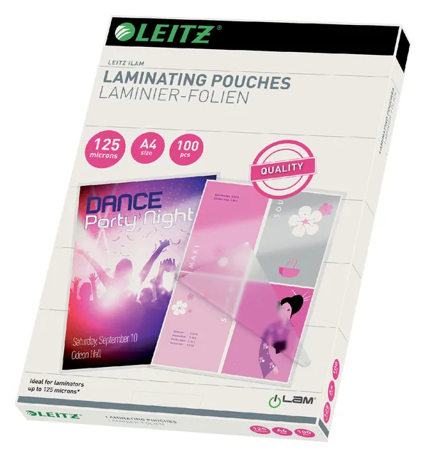 Lamineerhoes Leitz iLAM A4 2x125micron EVA 100 stuks-1