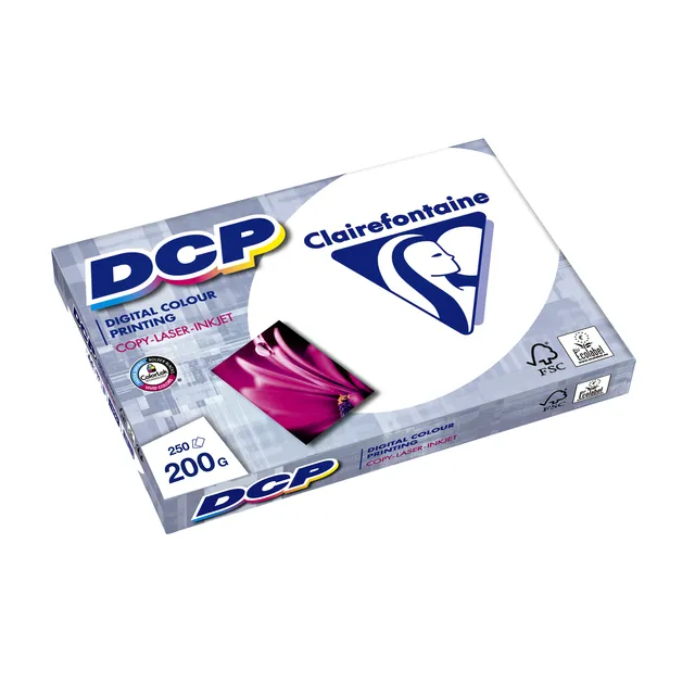 Laserpapier Clairefontaine DCP A4 200gr wit 250 vel-1