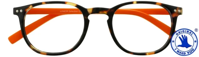 Leesbril I Need You +1.00 dpt Junior Selection bruin-oranje-1