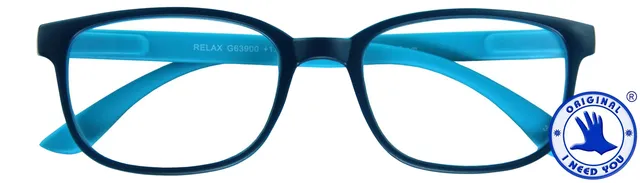 Leesbril I Need You +1.00 dpt Relax blauw-lichtblauw-1