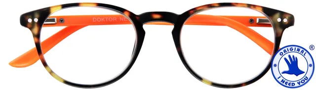 Leesbril I Need You +1.50 dpt Dokter New bruin-oranje-1