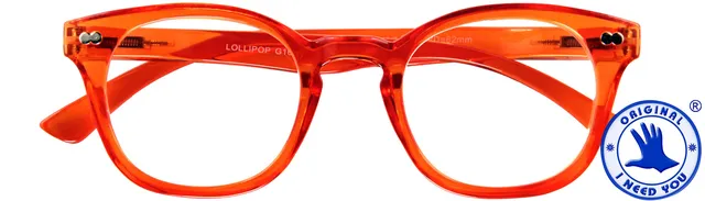 Leesbril I Need You +2.00 dpt Lollipop oranje-1