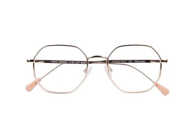 Leesbril I Need You +2.00 dpt Yoko goud-1