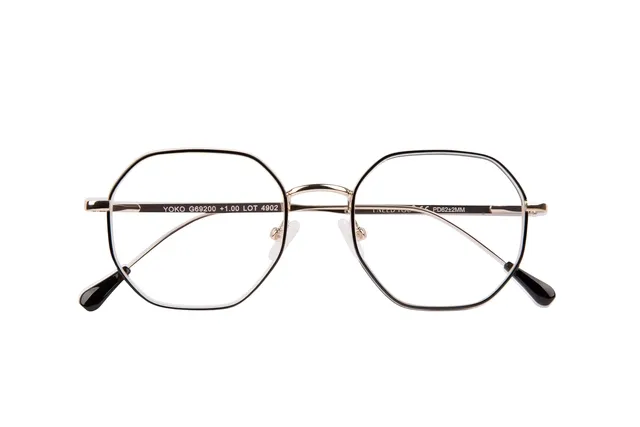 Leesbril I Need You +2.00 dpt Yoko zwart-goud-1