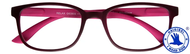 Leesbril I Need You +2.50 dpt Relax rood-roze-1