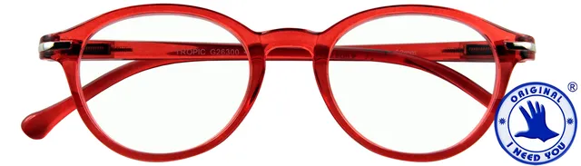 Leesbril I Need You +3.00 dpt Tropic rood-1